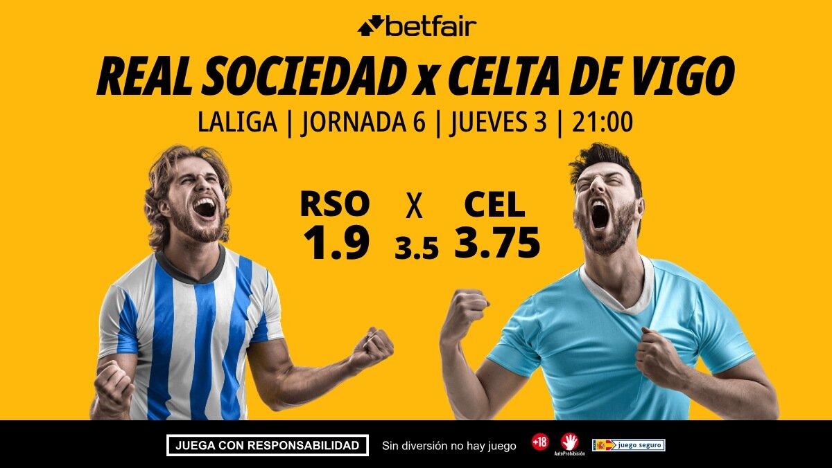 Real Sociedad - Celta de Vigo: alineaciones, horario, dónde ver, pronósticos y estadísticas